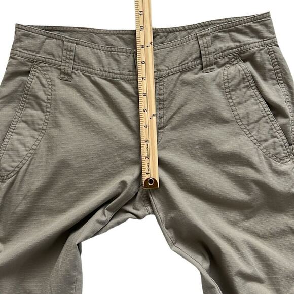 The North Face Hiking Pants Women 10 Tan Convertible Crop Ankle Outdoors Ripstop - Picture 6 of 13